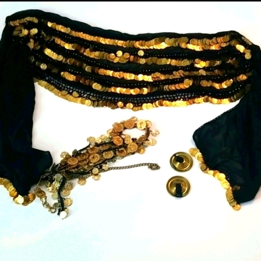 Black belly dancing skirt